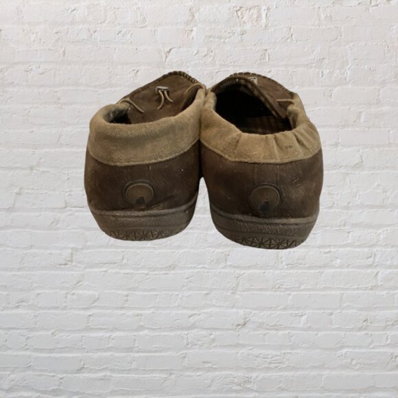 Men's House Shoe/Slipper, XL, Loafer Style, Rubber Sole, Adjustable for Width - Picture 3 of 12